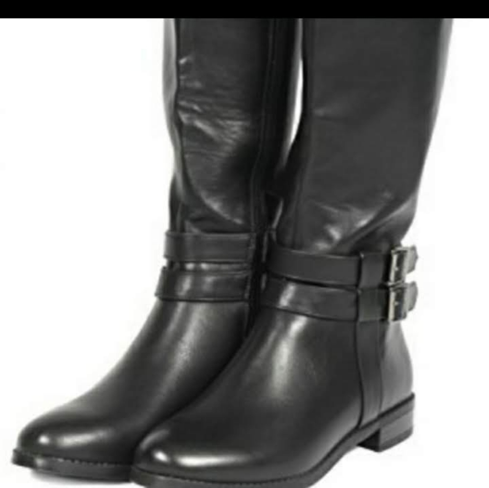 Black knee high boots
